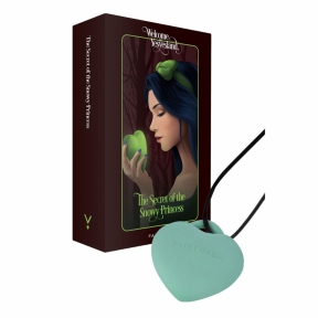 Мини-вибратор «Сердечко» FairyGasm PleasureStone, зеленое, 9 режимов, на шнурке 5
