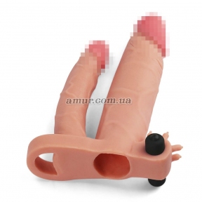 Насадка на член «Pleasure X Tender Vibrating Double Penis Sleeve Add 1» 3