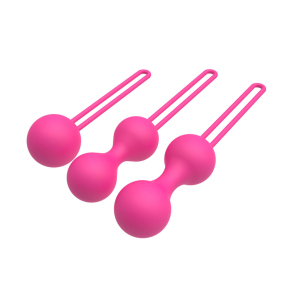 Вагинальные шарики Erospace Sweet Play Kegel Balls Set A12, розовые 0