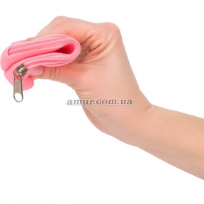 Сумка для зберігання секс-іграшок PowerBullet - Silicone Storage Zippered Bag, рожева 2