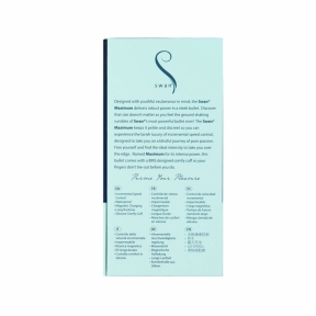 Віброкуля Swan Maximum + Comfy Cuff, синя, суперпотужна, різна інтенсивність, силіконова манжета 9