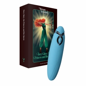 Мини-вибратор FairyGasm PleasureArrow, голубой, 9 режимов вибрации 8