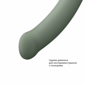 Фаллоимитатор Fun Factory MAGNUM, оливковый, очень гибкий, длина 18,3 см, диаметр 3,7 см 3
