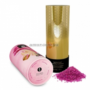 Пенящаяся соль для ванны Shunga Dead Sea salt Oriental Crystals — Rose Petal, 500 г, 0