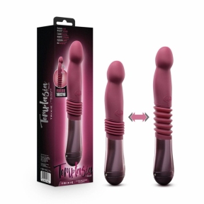 Пульсатор для точки G Blush Temptasia – Trixie Thrusting Dildo, красный, 3 скорости 7