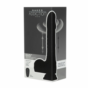 Вібро-фалоімітатор з ротацією та пульсацією Naked Addiction 8.6″ Noir, з пультом ДК 8