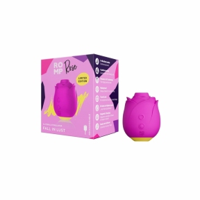 Шикарный вакуумный клиторальный стимулятор Romp Rose, розовый, в виде розы 4