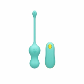 Віброяйце для точки G з пультом керування Romp Cello Light Teal, водонепроникне 0