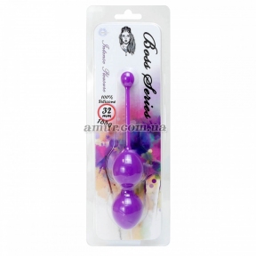 Вагинальные шарики «Silicone Kegel Balls» фиолетовые 2