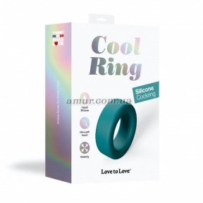 Эрекционное кольцо широкое Love To Love - Cool Ring, Teal me 4