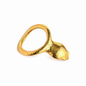 Ерекційне кільце з головою кобри Master Series: Cobra King Golden Cock Ring 2