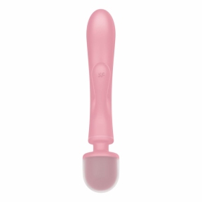 Вібратор-кролик з вібромасажером Satisfyer Triple Lover, рожевий, 3 мотори 4