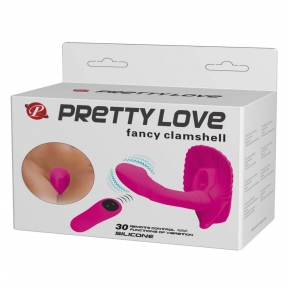 Клиторальный стимулятор «Pretty Love Fancy Clamshell», с вагинальной пробкой 7