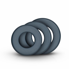 Набор эрекционных колец Boners 3-Piece Hefty Cock Ring Set, диаметр 3,2 см, 3,8 см и 4,5 см 0