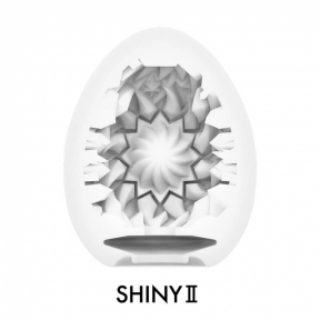 Мастурбатор-яйцо Tenga Egg Shiny II, плотный TPE, пробник лубриканта 5 мл 2