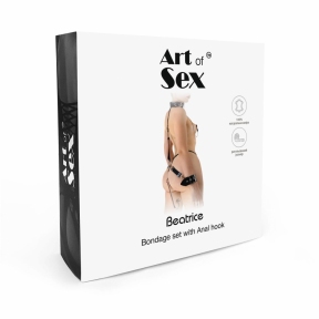 Бондажний набір із металевим анальним гаком Art of Sex Beatrice Bondage set with anal hook № 3 6