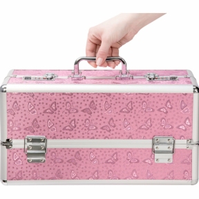 Великий кейс для секс-іграшок Bms Factory Large Lokable Vibrator Case, рожевий, кодовий замок 3