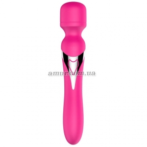 Вибратор-микрофон «Foxshow Dual Massager Pulsator», розовый, 7+7 функций 5