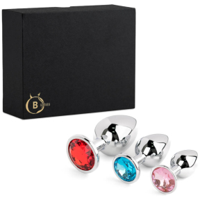 Набор анальных пробок Jewellery Silver, S-M-L 4