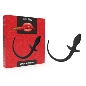 Пробка-хвост Erospace Wild Play Anal Plug With Tail C3, черная 5