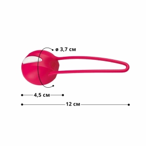 Вагінальна кулька Fun Factory SMARTBALL UNO, червона, одинарна, діаметр 3,6 см 0