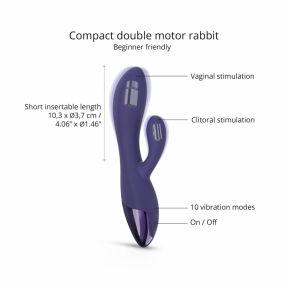 Вібратор-кролик Love To Love Funky Bunny - Midnight Indigo 0