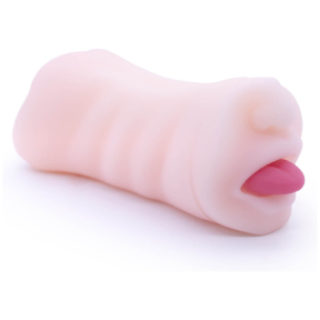Двусторонний мастурбатор Eroticism, ротик и вагина 0