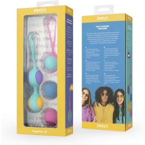 Набір вагінальних кульок PMV20: Vita – Kegel Ball Set, маса 40, 50, 60 г, два тримачі 5
