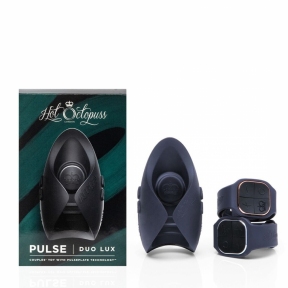 Іграшка для пар Hot Octopuss PULSE DUO LUX, пульсація + вібрація, використання без рук, 2 пульти 10