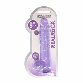 Фаллоимитатор «Realrock Dildo 9», 25 см, фиолетовый 6