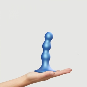 Фаллоимитатор Strap-On-Me Dildo Plug Balls, голубой, S 0