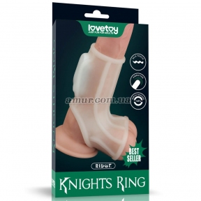 Насадка на пеніс з вібрацією «Vibrating Silk Knights Ring 2» 6