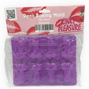 Форма для льда в форме пенисов «Penis Ice Cube Sorter», фиолетовая 2