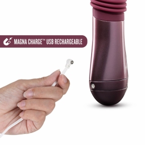 Пульсатор для точки G Blush Temptasia – Trixie Thrusting Dildo, красный, 3 скорости 1