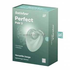 Вібратор на палець та ерекційне кільце 2в1 Satisfyer Perfect Pair 3 5