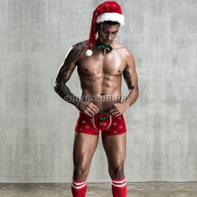 Новогодний мужской эротический костюм Любимый Санта 0