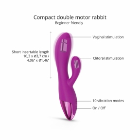 Кролик-вібратор Love To Love Funky Bunny - Sweet Orchid 0
