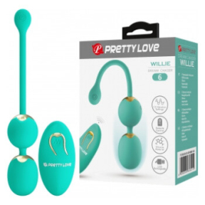 Вагинальные шарики Pretty Love Lechies, зеленые, 12 вибраций, пульт ДУ 4
