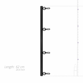 Фиксатор для рук и ног Bedroom Fantasies: Spreader Bar Lightweight Restraint Bar, черный 2