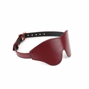 Шкіряна маска на очі Liebe Seele Wine Red Blindfold 0