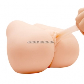 Мастурбатор вагіна-анус з вібрацією 
