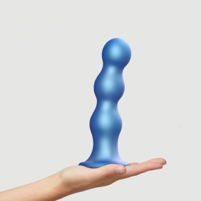 Фаллоимитатор Strap-On-Me Dildo Plug Balls, голубой, XXL 0