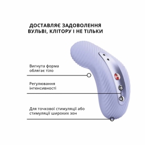 Накладний вібратор Fun Factory LAYA III, фіолетовий, ефект постукування пальцем 7