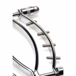 Затискач для вагіни Master Series: Spread Em Poker Vagina Clamp with Adjustable Pressure Screws, шипи 3