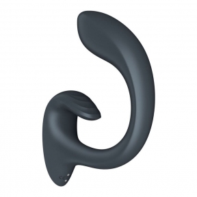 Вагінально-кліторальний вібратор Satisfyer G for Goddess 1, сірий, 2 мотори 3