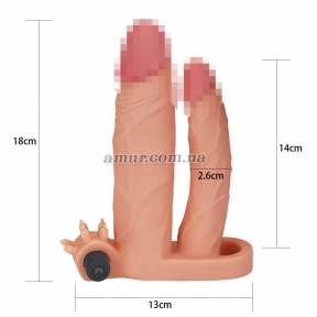 Насадка на член «Pleasure X Tender Vibrating Double Penis Sleeve Add 1» 4