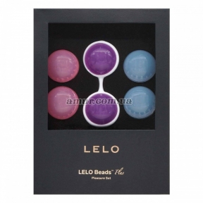 Набір вагінальних кульок LELO Beads Plus, діаметр 3,5 см, змінне навантаження, 2х28, 2х37 і 2х60 г 3
