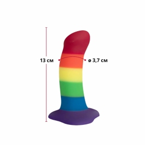 Фаллоимитатор Fun Factory AMOR, радужный, длина 14,6 см, диаметр 3,7 см, изогнутый 2
