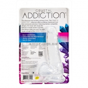 Фалоімітатор Addiction - Crystal Clear, 17,8 см 3