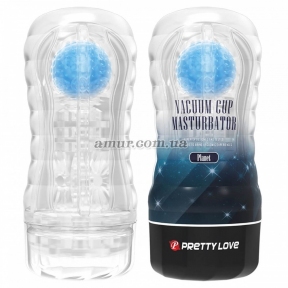 Мастурбатор із кулькою «Pretty Love Vacuum Cup», синій 6